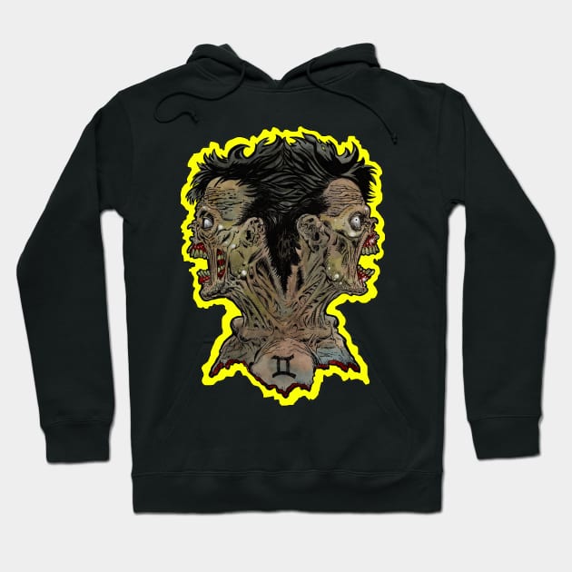 Zombie Art : ZOMBIE ZODIAC HORRORSCOPE (Gemini) Hoodie by rsacchetto